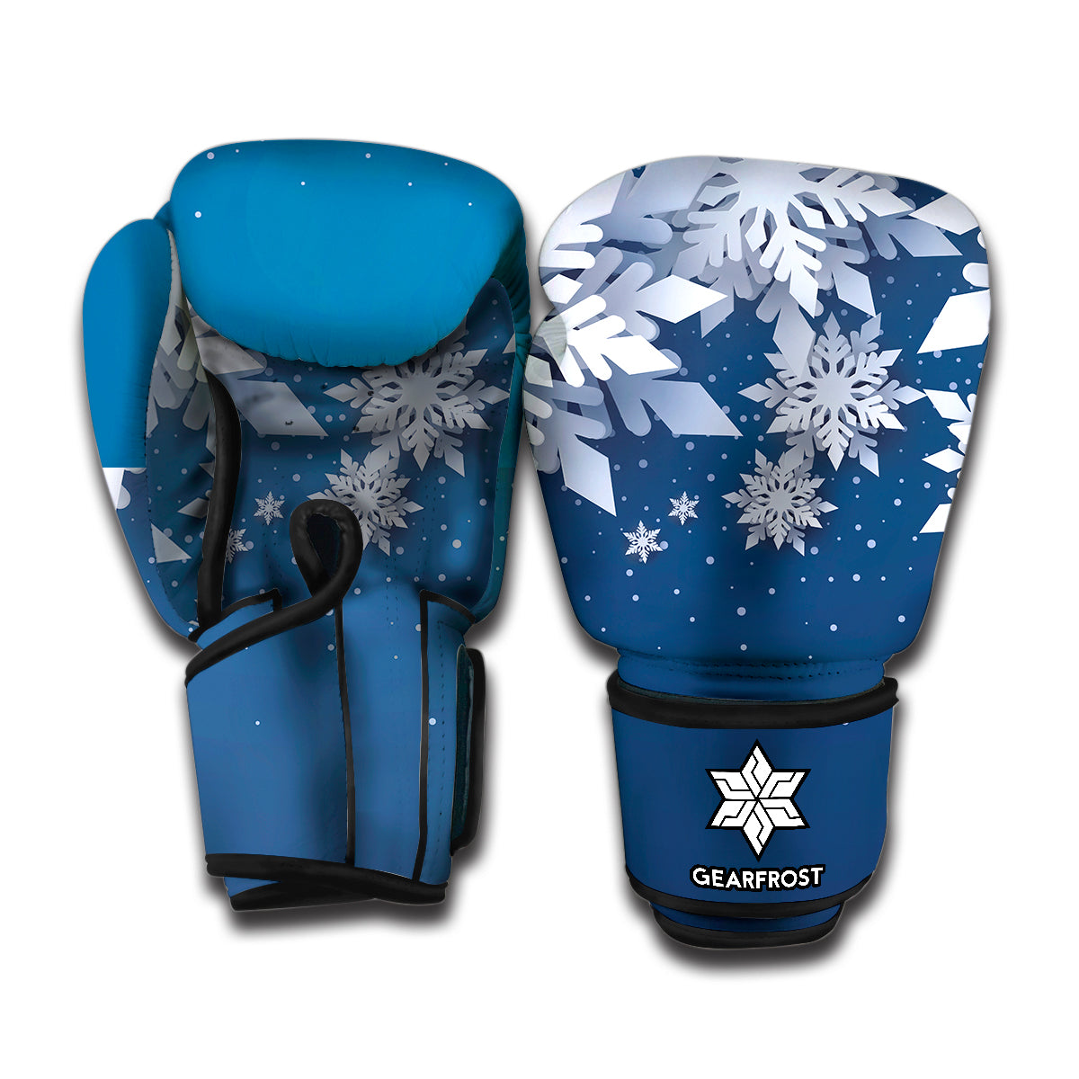 Christmas Snowflake Print Boxing Gloves
