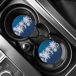 Christmas Snowflake Print Car Coasters