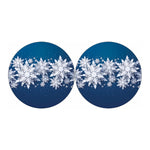 Christmas Snowflake Print Car Coasters