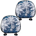 Christmas Snowflake Print Car Headrest Covers
