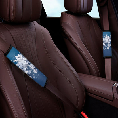 Christmas Snowflake Print Car Seat Belt Covers