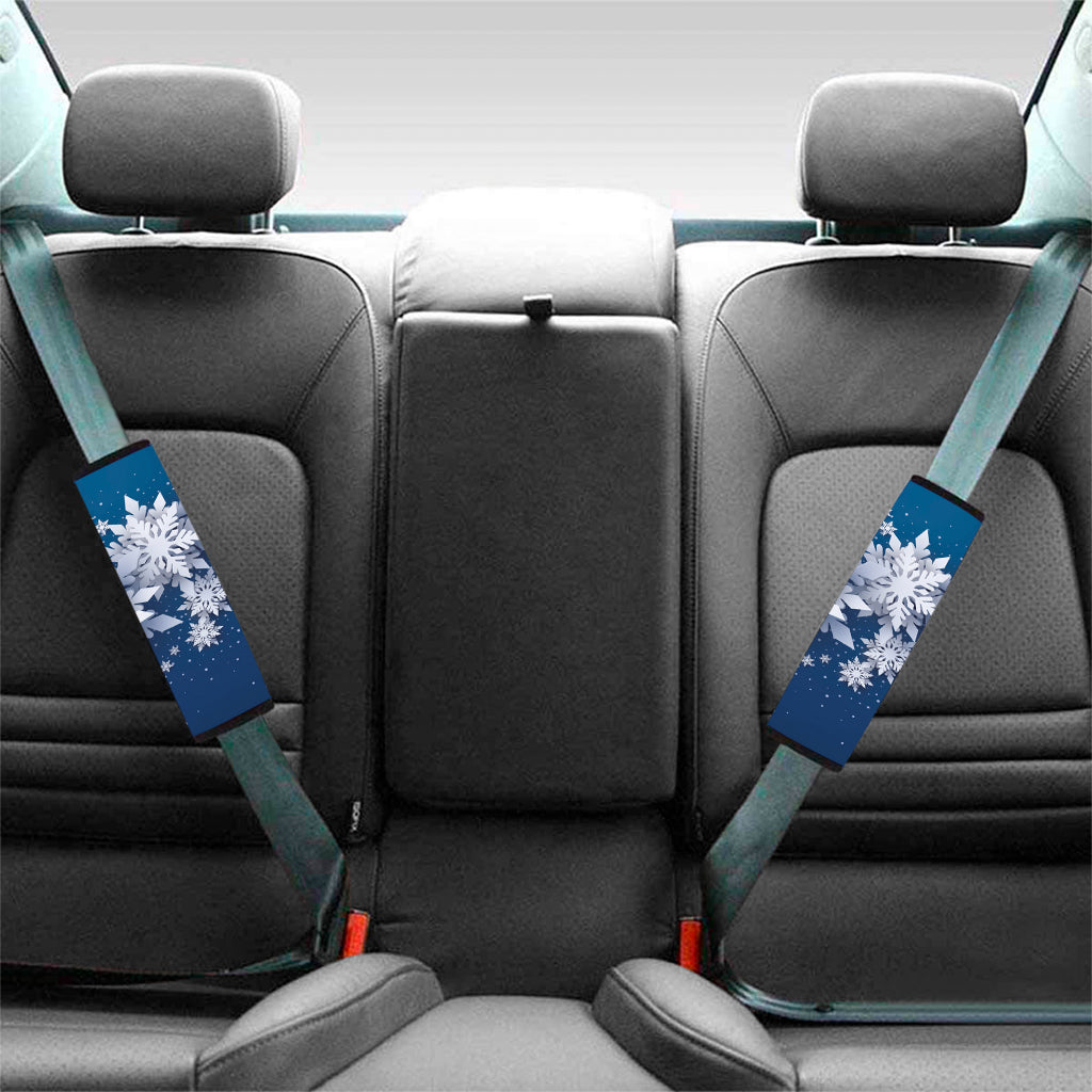 Christmas Snowflake Print Car Seat Belt Covers