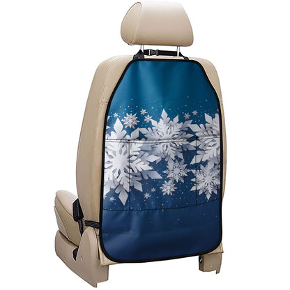 Christmas Snowflake Print Car Seat Organizers