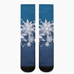 Christmas Snowflake Print Crew Socks