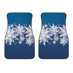 Christmas Snowflake Print Front Car Floor Mats