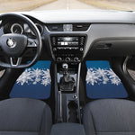 Christmas Snowflake Print Front Car Floor Mats