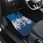 Christmas Snowflake Print Front Car Floor Mats