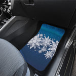 Christmas Snowflake Print Front Car Floor Mats