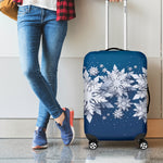 Christmas Snowflake Print Luggage Cover