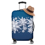 Christmas Snowflake Print Luggage Cover