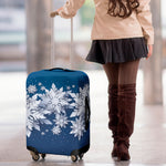 Christmas Snowflake Print Luggage Cover