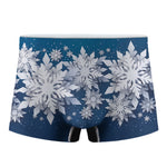 Christmas Snowflake Print Men's Boxer Briefs