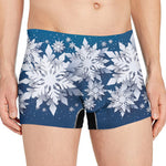 Christmas Snowflake Print Men's Boxer Briefs