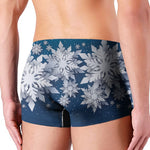 Christmas Snowflake Print Men's Boxer Briefs
