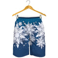 Christmas Snowflake Print Men's Shorts
