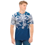 Christmas Snowflake Print Men's T-Shirt
