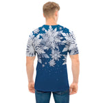 Christmas Snowflake Print Men's T-Shirt