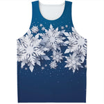 Christmas Snowflake Print Men's Tank Top