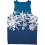 Christmas Snowflake Print Men's Tank Top