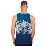 Christmas Snowflake Print Men's Tank Top