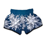 Christmas Snowflake Print Muay Thai Boxing Shorts