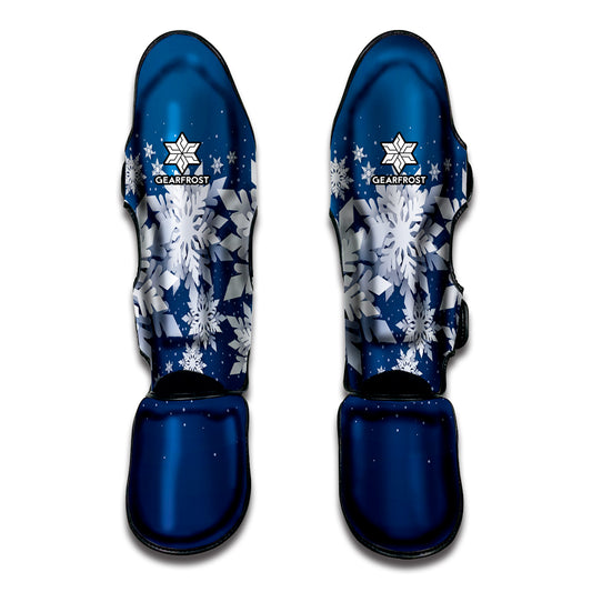 Christmas Snowflake Print Muay Thai Shin Guard