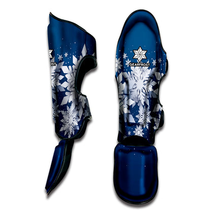 Christmas Snowflake Print Muay Thai Shin Guard