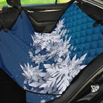 Christmas Snowflake Print Pet Car Back Seat Cover