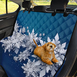 Christmas Snowflake Print Pet Car Back Seat Cover