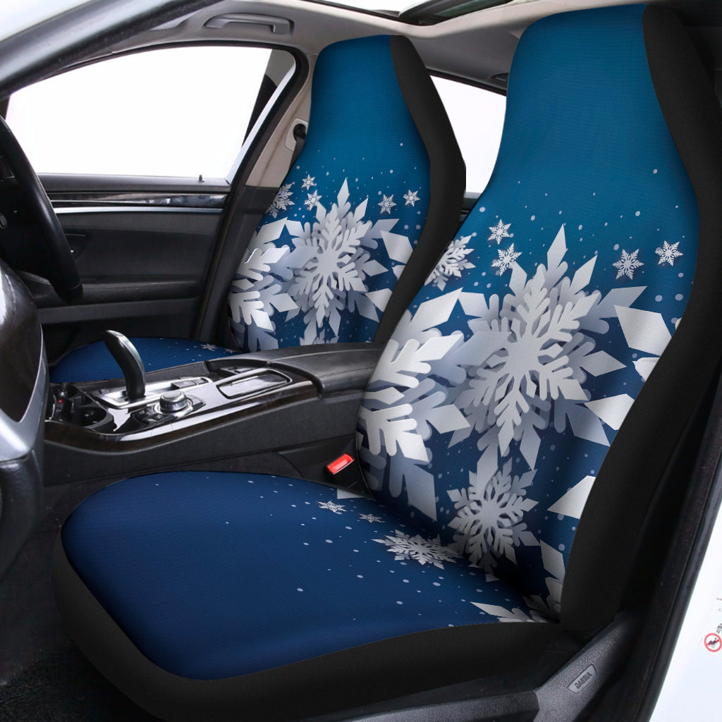 Christmas Snowflake Print Universal Fit Car Seat Covers