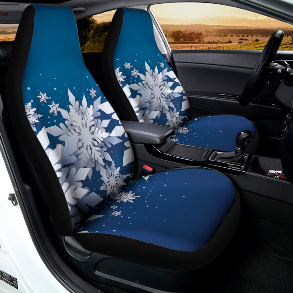 Christmas Snowflake Print Universal Fit Car Seat Covers