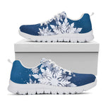 Christmas Snowflake Print White Sneakers