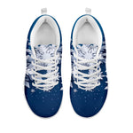 Christmas Snowflake Print White Sneakers