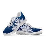 Christmas Snowflake Print White Sneakers