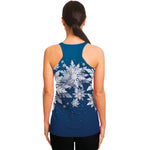 Christmas Snowflake Print Women's Racerback Tank Top