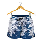 Christmas Snowflake Print Women's Shorts