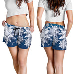 Christmas Snowflake Print Women's Shorts