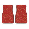 Christmas Snowflakes And Stars Print Front Car Floor Mats