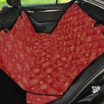 Christmas Snowflakes And Stars Print Pet Car Back Seat Cover