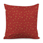 Christmas Snowflakes And Stars Print Pillow Cover