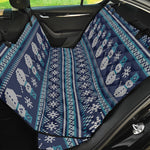 Christmas Snowman Knitted Pattern Print Pet Car Back Seat Cover