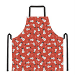 Christmas Snowman Pattern Print Apron