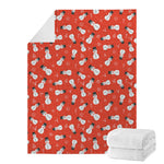 Christmas Snowman Pattern Print Blanket