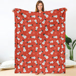 Christmas Snowman Pattern Print Blanket