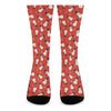 Christmas Snowman Pattern Print Crew Socks