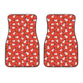 Christmas Snowman Pattern Print Front Car Floor Mats