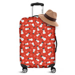 Christmas Snowman Pattern Print Luggage Cover
