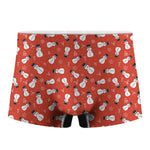 Christmas Snowman Pattern Print Men's Boxer Briefs