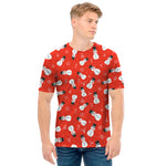 Christmas Snowman Pattern Print Men's T-Shirt