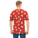 Christmas Snowman Pattern Print Men's T-Shirt